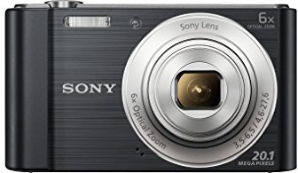 Sony W810 Appareil-photo compact 20.1MP 1/2.3 CCD (dispositif à transfert de charge) 5152 x 3864pixels Noir - Appareils photos numériques (20,1 MP, 5152 x 3864 pixels, CCD (dispositif à transfert de charge), 6x, HD, Noir)