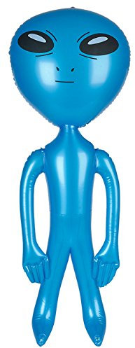 Aufblasbare Martian Alien Requisite Spielzeug Dekoration 90 cm Blau