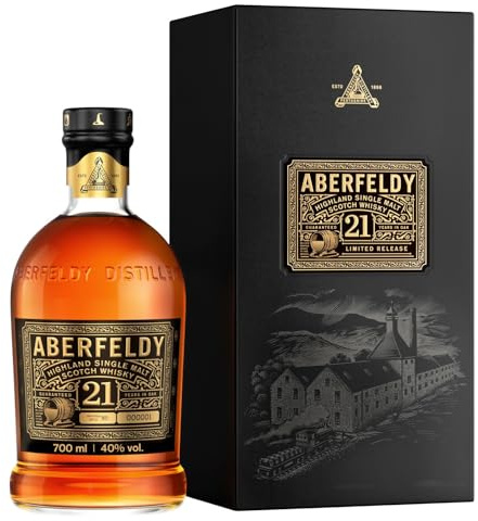 Aberfeldy 21 Years Old Highland Single Malt Scotch Whisky Limited Release 40% Vol. 0,7 l + GB