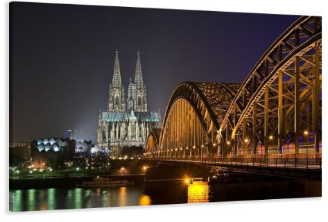 Visario Leinwandbilder 5075 Bild auf Leinwand Köln, 120 x 80 cm