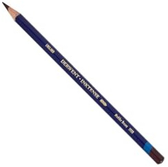 Derwent Inktense Permanent Watercolour Single Pencil, Madder Brown (1920), 4mm Premium Core Strength, Water-Soluble, Ideal for Drawing, Colouring & Painting on Paper & Fabric, Professional Quality (2301893)