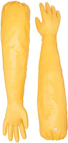 Atlas 772 M Nitrile Elbow Length Chemical Resistant Gloves, 26, Yellow