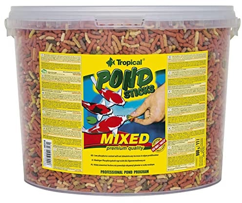 Tropical Pond Sticks Mixed 11L / 900g - Schwimmende Teichfischfutter-Sticks für Goldfische, Koi und alle Kaltwasserfische