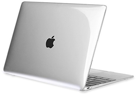 Fintie Hülle Kompatibel mit MacBook 12 Zoll (2015-2017) A1534 - Ultradünne Glatt Hartschale Schutzhülle Snap Case Kompatibel mit MacBook 12 Retina, Crystal Clear