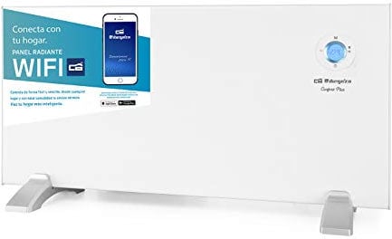 Orbegozo REW 1500 - Panel radiante digital Wi-Fi, 1500 W, pantalla digital LCD, programable, conexión inalámbrica mediante Orbegozo APP