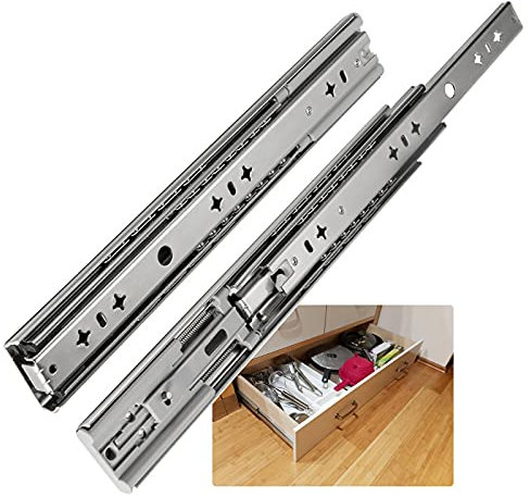 Duchunsheng Schwerlastauszug VOLLAUSZUG SCHWERLAST Teleskopschienen Softclose Selbsteinzug Bodenmontage Führungen Mit Kugellager 1 Paar (Size : 750mm(30 inch))