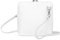 Small Vera Pelle Handbag Genuine Leather Cross Body Bag for Women Italian Mini Shoulder Bag Highquality Strap (White)
