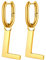 FOCALOOK Hängende Ohrringe Buchstabe L Ohrhänger für Damen, 316L Edelstahl Ohrringe in Gold, Ohrschmuck für Geliebte/Freundin/Tochter zum Geburtstag/Valentinstag/Weihnachten usw.