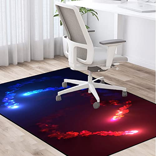 PLMM 120x160cm Bürostuhlunterlage Bürostuhl Bodenschutzmatte Teppichschoner Gaming Fußboden-Matte rutschhemmend Bodenschutz für Parkett,Laminat,Hartböden und Teppichboden