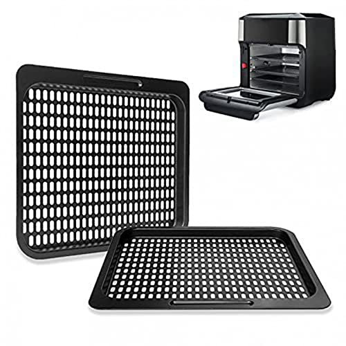 RANRAO Cooking Tray, Home Supplies Durable Detachable Removable Mesh Cooking Rack Carbon Steel Air Fryer Replacement