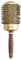 Olivia Garden Expert Blowout Shine – Doré & Brun - 65 - Brosse ronde en céramique antistatique pour brushing brillant et sans frisottis