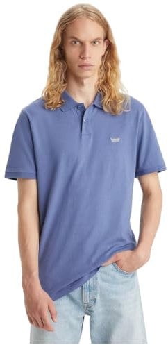 Levi's Men's Slim Housemark Polo Shirt, Coastal Fjord, M