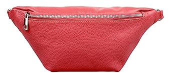Bauchtasche Damen, Kleine Umhängetasche Damen, Crossbody Bag Damen Breiter Gurt, Bauchtasche Damen Stylisch, Gürteltasche, Umhängetasche Damen Mittelgroß (Dunkelrot)