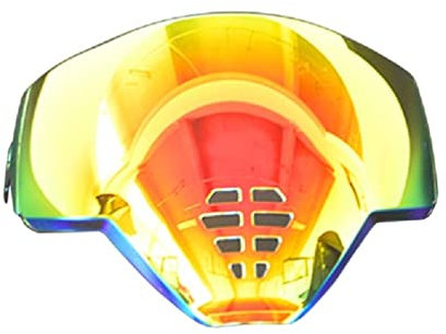 Helmvisierlinse MotorräDer Integralhelm Visierlinse Ersatzlinse FüR Icon Airflite 12 Farben Optional Kratzfestes Helmvisier Uv GeschüTztes Helmvisier Helmgesichtsschutz Vollgesicht