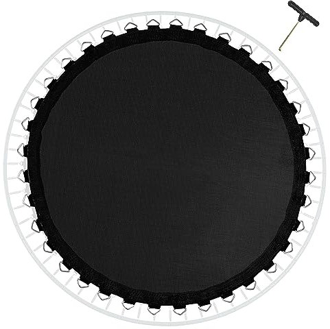 Sprungtuch Trampolin Outdoor 366 396 427cm, Sprungmatte Trampolin Ersatzteile Ersatzteile Incl. Federspanner, Befestigung Sösen 8-Fach VernäHt, UV-Schutz, fur Federn 16.5 cm,14FT 427cm 84 Rings
