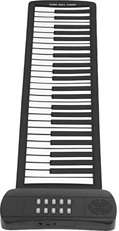 49 Tasten Klaviertastatur, Roll Up Klavier, Tragbare Tastatur, Klavier Handrolle, Faltbare Klaviertastatur, 4D Surround Sound, USB Batteriebetrieben, für Anfänger und (PM49)