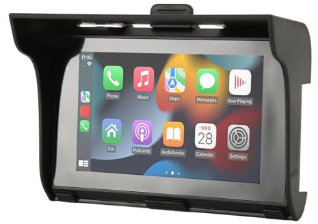 5-Zoll-Motorrad-Carplay-GPS-Navigation, MP5-Player mit IPS-Touchscreen, Motorrad-GPS-Gerät mit IP67-Dual-BT-Anschluss, Motorrad-Audio-Video-Player