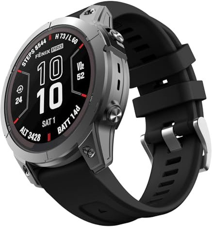 OVERSTEP Kompatibel für Garmin Fenix 7s，20mm Breite Weiches Silikon Ersatzband Uhrenarmband für Fenix 7s Pro/Fenix 7s Solar/Fenix 6s Pro/Fenix 6s/Fenix 5s/Fenix 5s Plus