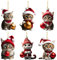Weihnachtsbaum Deko Katzen Acryl Deko Weihnachten Lustige Weihnachtskugeln Weihnachtsbaum Basteln Weihnachten Baumkugeln Christbaumschmuck Weihnachtsschmuck Christbaumkugeln Auto Anhänger