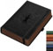 RETTACY A5 Notizbuch Dotted, Leder-Hardcover - 320 Bullet Dot Grid Journal, 100gsm Papier kein Durchdrücken, Innentasche für Bullet Journaling/Skizzen, 14.5x21cm, Schwarz