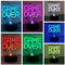 Fincoly Game Over 3D-Illusions-Nachtlicht für Jungen und Mädchen, LED-Spielschild, Schreibtisch, Spielzimmer, Dekor-Lampe mit 16 Farbwechsel, Fernbedienung, Touch-Steuerung, Weihnachten, Geburtstag,