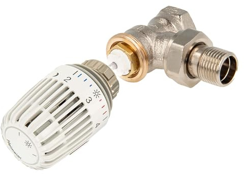 tecuro Kombi-Set Thermostatkopf K und Ventilunterteil V-exact II, DN 20 - Eckform