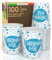 Lot de 100 gobelets en papier, 200 ml, biodégradables, jetables écologiques, fabriqués en Italie, pour boissons chaudes, eau colorées, fantaisie DRINK ME – Produit et emballé en Italie