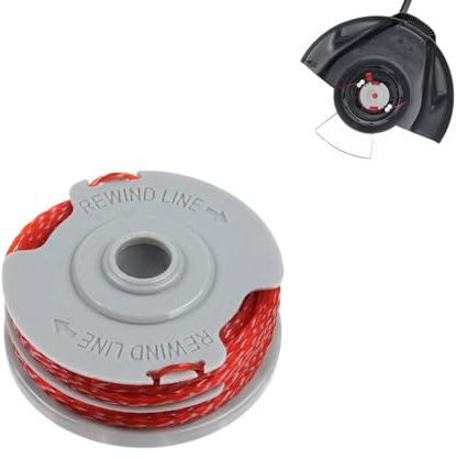 Strimmer Spool Line Replace of FLY021 Spool,Strimmer Wire Compatible with Flymo Contour Mini/Multi Trim Grass Trimmer (2, grey)