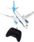 EHJRE Avion RC Planeur Anti-Collision avec Veilleuse 2.4Ghz, Modèle d'avion Jouet Avion Télécommandé pour Garçons Adultes Filles, sans Lumière
