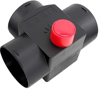 TVKSIPAR Aleta de válvula Ajustable de 75MM for Calentador de Aire diésel, conducto de ventilación, Divisor de Rama en T, Conector de unión de Tubo de Escape for Coche, camión y Camper
