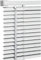114cm x 150cm Size - White Colour - PVC Plain Window Venetian Blinds - 25mm Slats - Included Open/Close Wand Control Mechanism