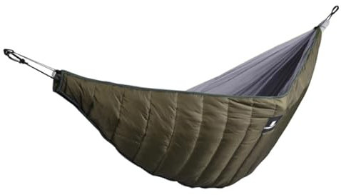 Tragbares Hängebett – tragbare Hängematte, Hängematte aus dicker Baumwolle, doppelte und einfache Winter-Camping-Hängematte für Rucksack, , Garten, Terrasse, Wandern