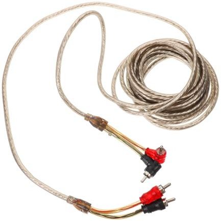 JECOMPRIS Rca to Rca Audio Cable Speaker Cables for Car Audio System Extended Subwoofer Wire Kit