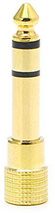 KADSXIYA Adattatore stereo per cuffie stereo da 6,5 mm maschio a jack femmina da 3,5 mm