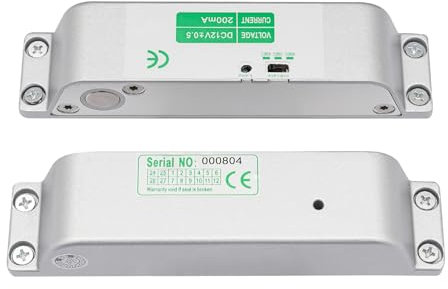 Zimmertürschloss, DC 12V Elektronisches Türschloss Türschlösser mit Indikator-Leuchten, 2 Stück Einsteckschloss Zimmertür für WC Innentüren und Badezimmertüren
