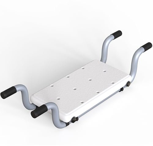 Bath Seat Chair Stool Bench Disabled Elderly Over the Bathtub Board Heavy Duty Non Slip Suspended Bath Bench Lightweight Bathtub Shower Transfer Board for Adult Elderly Disabled Injured Waterproof