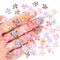 BOXOB 60pcs Flower Nail Charms, Resin 3D Hawaii Floral Nail Rhinestones Gems Colorful Beach Summer Art Decor Supplies Accessories for Women Manicure Decorations