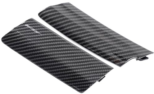 PIUGILH ABS Carbon Optik Scheibenwasser Rinne Abdeckung für FIAT 500 2007-2025 Passgenauer Austausch Linkslenker Set 2-TLG. - Wasserschutzleiste