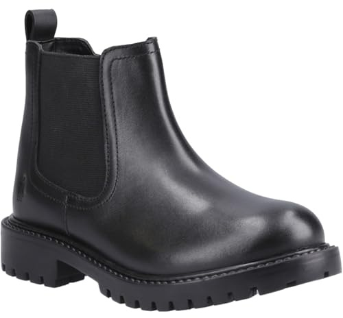 Hush Puppies Ariella Chelsea Leather Girls's Black Boots