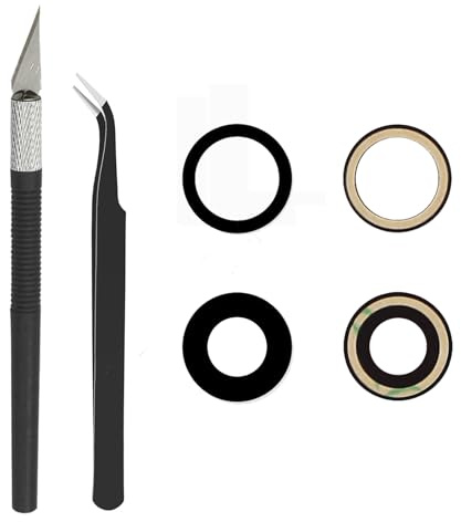 Cemobile 1 Set Back Rear Camera Glass Lens Replacement for iPhone 17 | with Adhesive Preinstalled and Repair Tool Kit