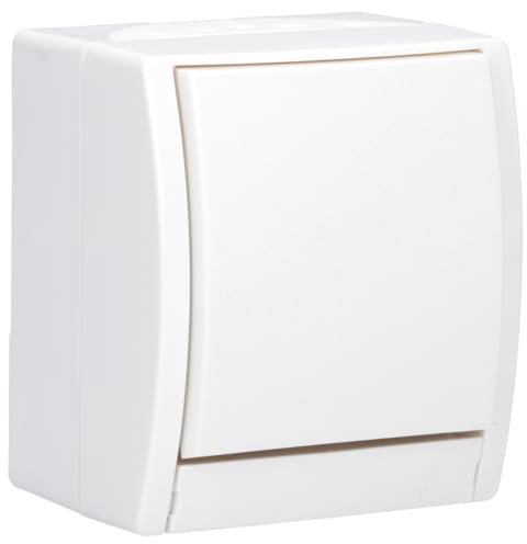 Busch-Jaeger 2601/6 W-54 Wippschalter Aus- und Wechselschaltung (Thermoplast) Alpinweiß ocean® (IP 44) 2CKA001085A1628