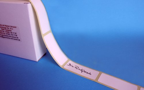 Universal-Etiketten weiß, 300 Stück, ca. 51 x 19 mm groß, selbstklebend, zum Beschriften