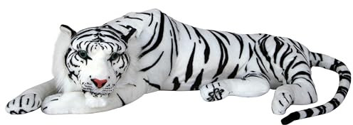 Wagner 2023 - Plüschtier Tiger - ruhend - Weiss - 85 cm