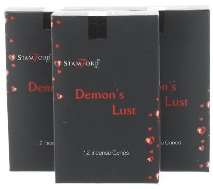 Stamford - 3 Packungen Schwarze Range Weihrauch Kegel - Demons Lust
