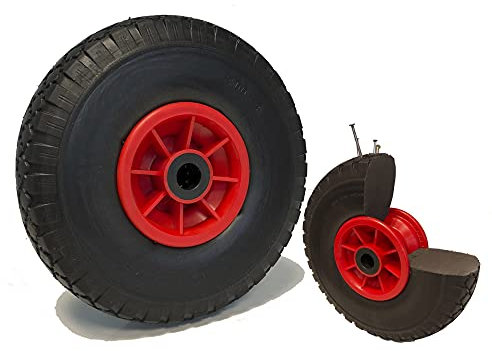 Roue increvable diable 260 x 85 (3.00-4) alésage 20 mm roulement à rouleaux