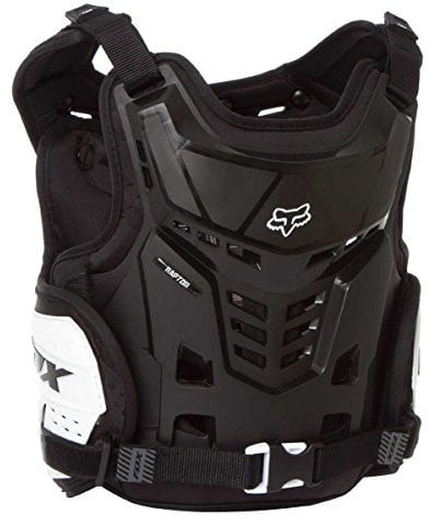 Fox Racing - Youth Raptor Proframe Lc, Ce, Motocross Guards, Black/White, OS