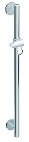 Hewi Heinrich Wilke Hewi Brausehalterstange WARM TOUCH chrom beschichtet 900mm Brausehalterstange signalweis, 950.33.11051