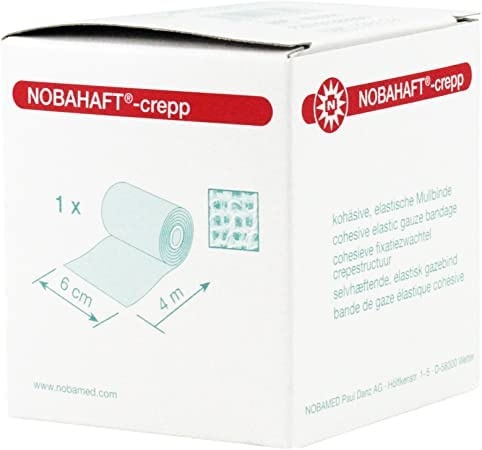 NOBAHAFT Crepp kohäsive Mullbinde 12 cmx20 m 1 St