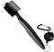K&V GOLF Einziehbare Graue & Schwarze Golfschläger Bürste mit Rillenreiniger - 60 cm Aluminium Karabiner - Ergonomischer Gummigriff - Geschenk für Golfer 2 Bürsten & Groove Golf Zubehör Reinigungs Set