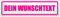 Kiwistar Dein Wunschtext Magnetschild Schild magnetisch - 45cm Pink - Magnetfolie für Auto PKW Kfz